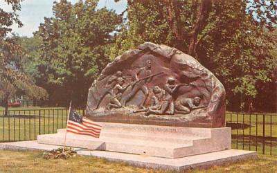 Memorial to Lexington Minutemen Massachusetts Postcard