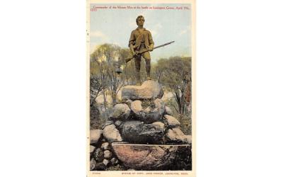 Commander of the Minute Men Lexington, Massachusetts Postcard