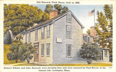 Old Hancock-Clarke House Lexington, Massachusetts Postcard