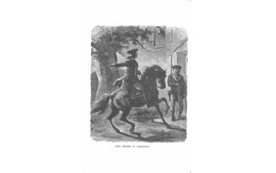 Paul Revere at Lexington Massachusetts Postcard