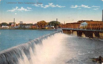 Lawrence Dam Massachusetts Postcard