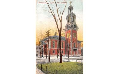 City Hall Lawrence, Massachusetts Postcard