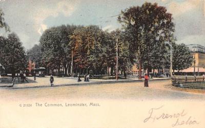 The Common Leominster, Massachusetts Postcard