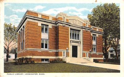 Public Library Leominster, Massachusetts Postcard