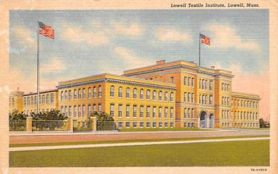 Lowell Textile Institute Massachusetts Postcard