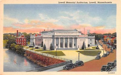 Lowell Memorial Auditorium Massachusetts Postcard