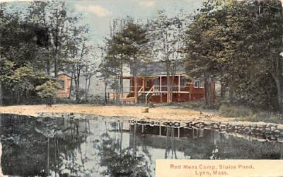 Red Mens Camp Lynn, Massachusetts Postcard