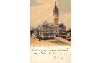 City Hall Lowell, Massachusetts Postcard