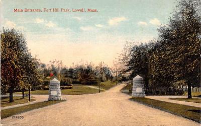 Main Entrance  Lowell, Massachusetts Postcard