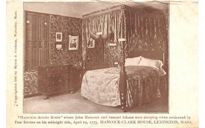 Hancock-Adams Room Lexington, Massachusetts Postcard