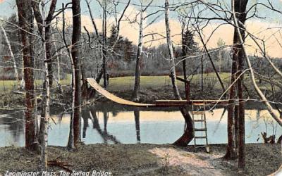 The Swing Bridge Leominster, Massachusetts Postcard