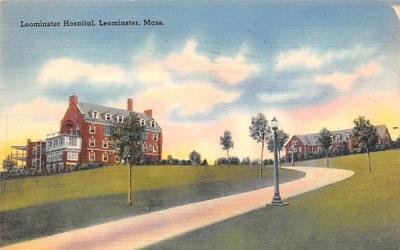Leominster Hospital Massachusetts Postcard