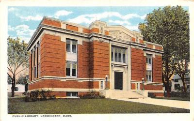 Public Library Leominster, Massachusetts Postcard