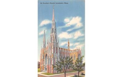 St. Cecelia's Church Leominster, Massachusetts Postcard