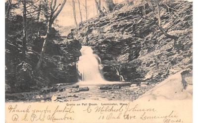 Grotto on Fall Brook Leominster, Massachusetts Postcard