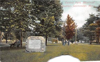 Central Park Leominster, Massachusetts Postcard