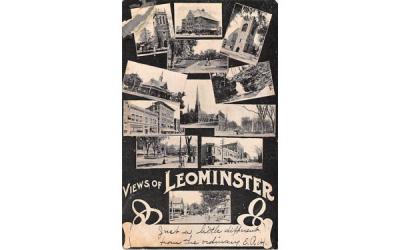 Views of Leominster Massachusetts Postcard
