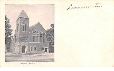 Baptist Church Leominster, Massachusetts Postcard