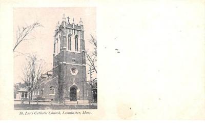St. Leo's Catholic Church Leominster, Massachusetts Postcard