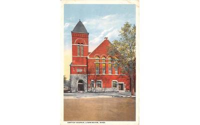 Baptist Church Leominster, Massachusetts Postcard
