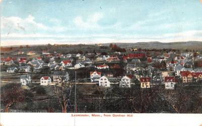 Leominster from Gardner Hill Massachusetts Postcard