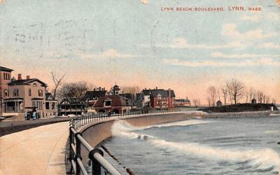 Lynn Beach Boulevard  Massachusetts Postcard