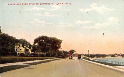 Boulevard  Lynn, Massachusetts Postcard