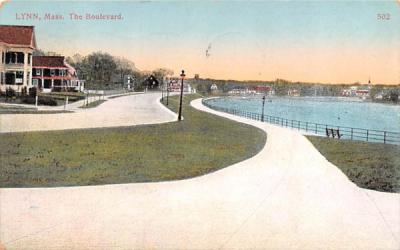 The Boulevard Lynn, Massachusetts Postcard