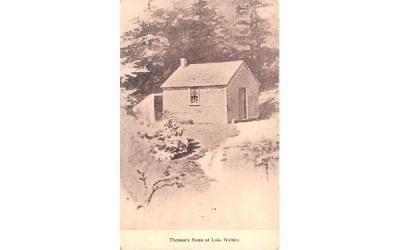 Thoreau's Home  Lake Walden, Massachusetts Postcard