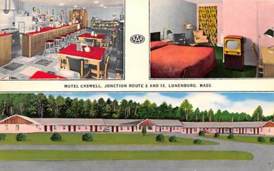 Motel Caswell Lunenburg, Massachusetts Postcard