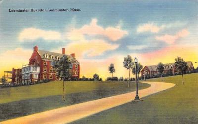 Leominster Hospital Massachusetts Postcard