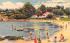 The BeachLanesville, Massachusetts Postcard