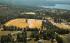Air View of Stockbridge Bowl Lenox, Massachusetts Postcard