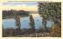 Glimpse of Laurel Lake Lenox, Massachusetts Postcard