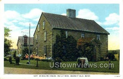 Gov. Winslow House - Marshfield, Massachusetts MA Postcard