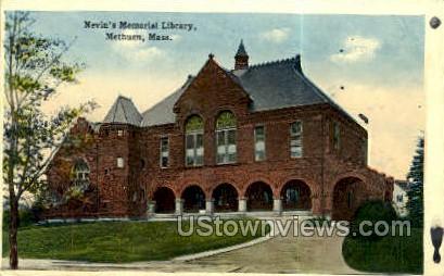 Nevin's Memorial Library - Methuen, Massachusetts MA Postcard