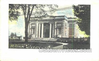 Milton Library - Massachusetts MA Postcard