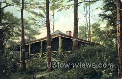 Log Cabin, Pine Banks Park - Malden, Massachusetts MA Postcard