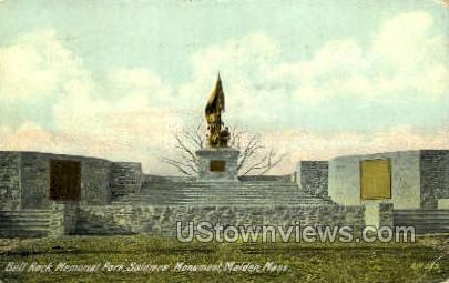 Soldiers Monument - Malden, Massachusetts MA Postcard