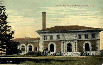 Power House, Spot Pond - Malden, Massachusetts MA Postcard