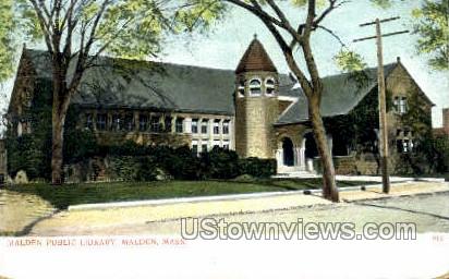Malden Public Library - Massachusetts MA Postcard