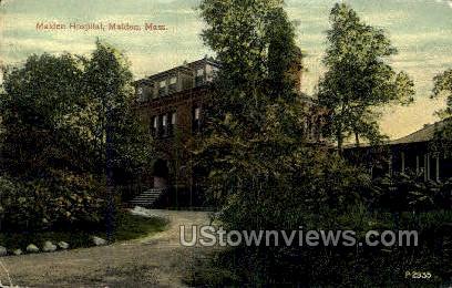 Malden Hospital - Massachusetts MA Postcard