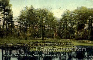 Pine Banks Park - Malden, Massachusetts MA Postcard