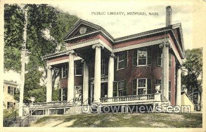 Public Library - Medford, Massachusetts MA Postcard