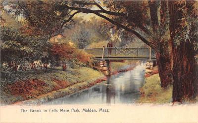 The Brook in Fells Mere ParkMalden, Massachusetts Postcard