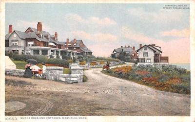 Shore Road & CottagesMagnolia, Massachusetts Postcard