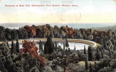 Reservoir at Bear HillMalden, Massachusetts Postcard