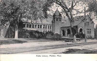 Public LibraryMalden, Massachusetts Postcard