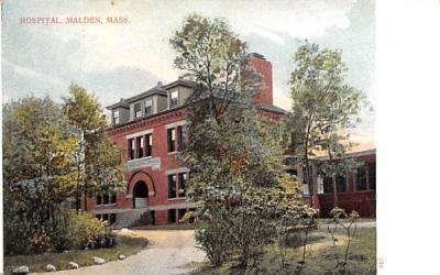 Hospital Malden, Massachusetts Postcard