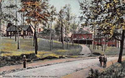 Malden Hospital Massachusetts Postcard
